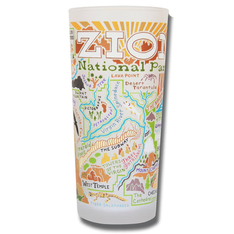 Zion Frosted Glass Tumbler Zion Frosted Glass Tumbler