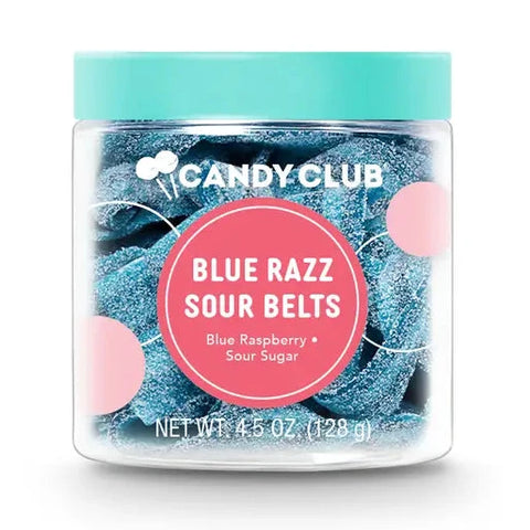 Blue Razz Sour Belts Jar