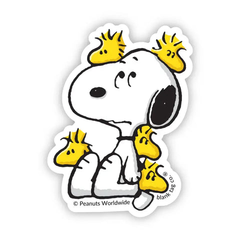 Peanuts Overwhelmed Snoopy Sticker