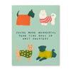 Tiny Dogs in Knit Sweaters Card