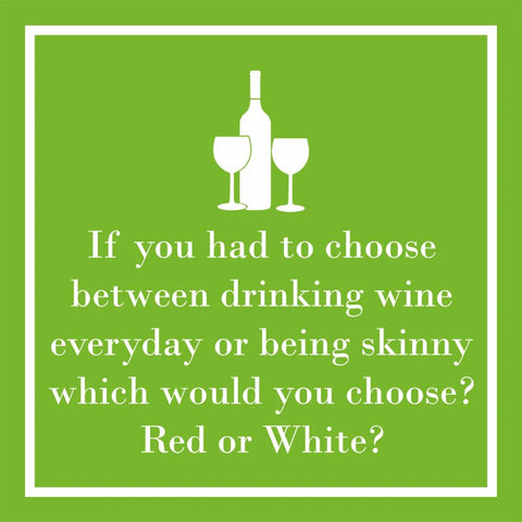 Red or White? Cocktail Napkins