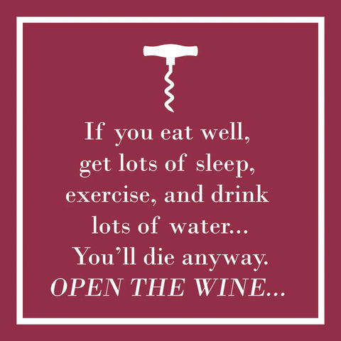 Open the Wine Cocktail Napkins