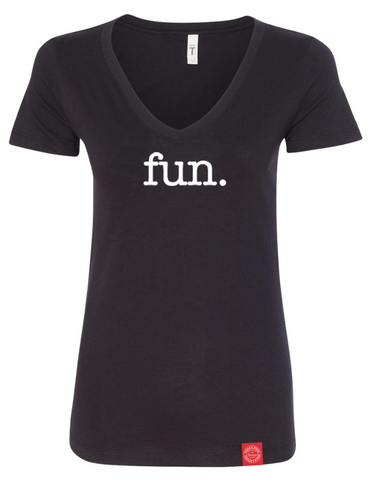 fun. T-Shirt - Women's V-Neck Black