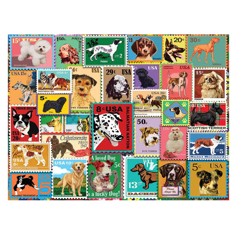 Dog Stamps Jigsaw Puzzle