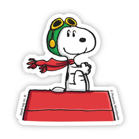 Peanuts Flying Ace Sticker