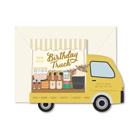 Birthday Truck Die- Cut Card