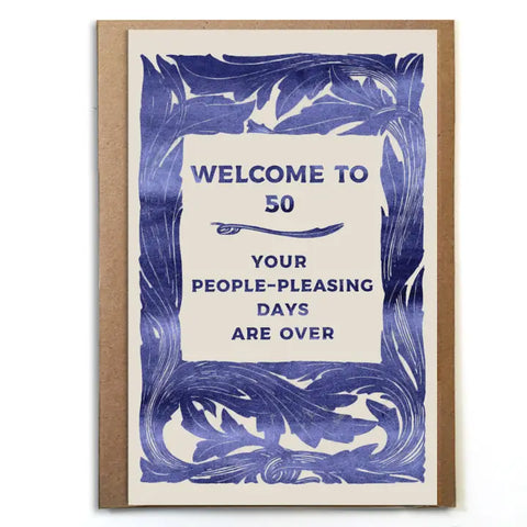 Welcome to 50 Birthday Card