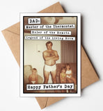 Dad Master of Thermostat Card
