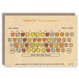 Imperial Typewriter Card
