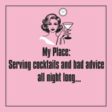 Cocktails and Bad Advice Cocktail Napkins