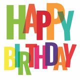 Happy Birthday Cocktail Napkins