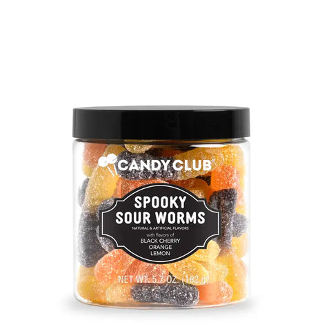 Spooky Sour Worms Jar