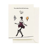 Juggling Cats Card
