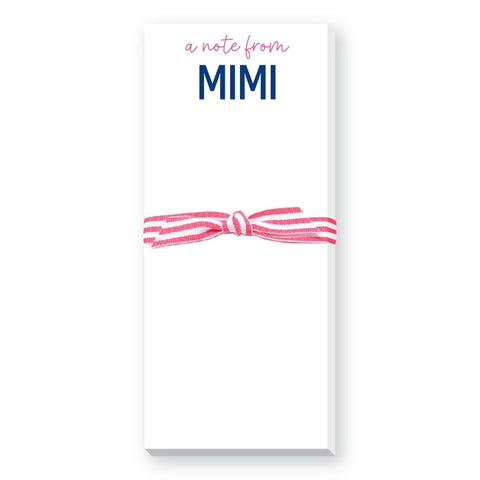 Note From Mimi Skinny Notepad