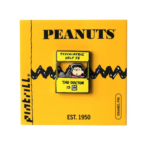 Lucy's Psychiatry Booth Pin