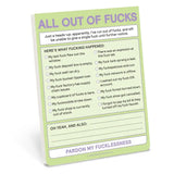 All Out of Fucks Nifty Notes