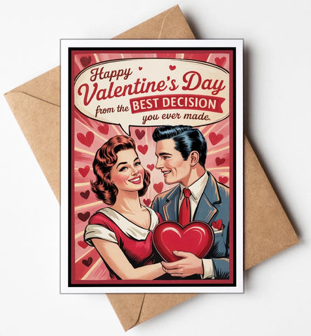 Best Decision Valentine's Card