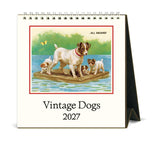 2027 Vintage Dogs Desk Calendar