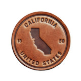 California State Leather Coaster