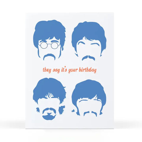 Fab Four Birthday Card