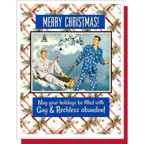 Gay and Reckless Abandon Card