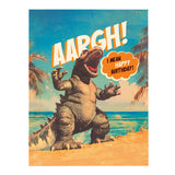 Godzilla Beach Birthday Card