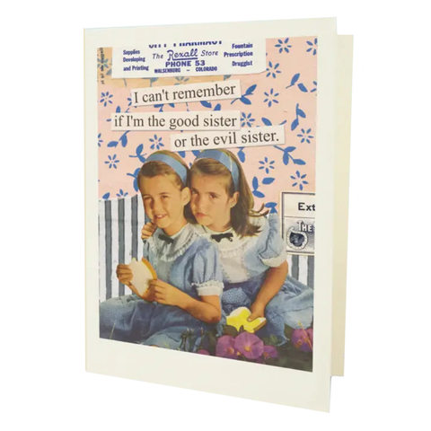 Good Sister Evil Sister Card