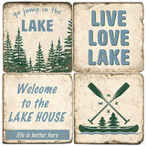 Lake House Signs Coasters