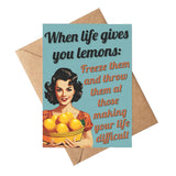 Freeze Lemons Card