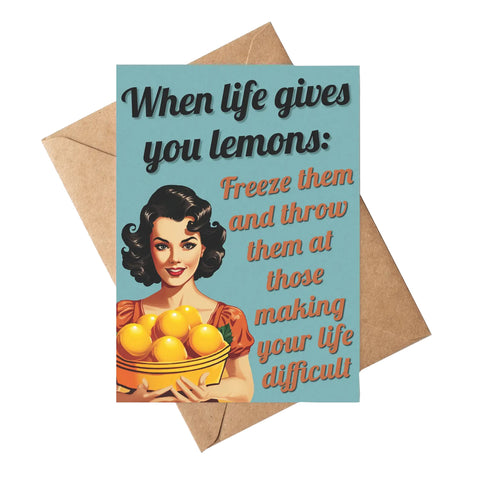 Freeze Lemons Card