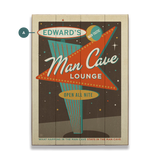 Man Cave Lounge Custom Sign