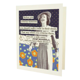 Mile in Shoes Card