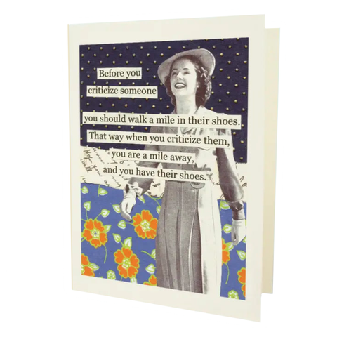 Mile in Shoes Card