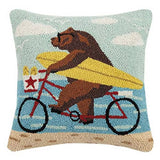 Surfing Bear Pillow