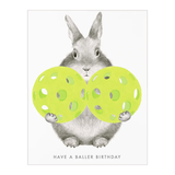 Pickleball Bunny Card