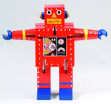 Wooden Robot - Red
