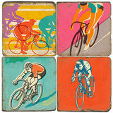 Retro Cycling Coasters