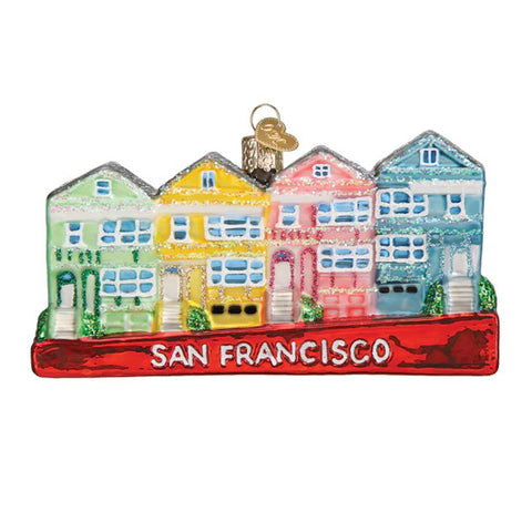 San Francisco Painted Ladies Ornament