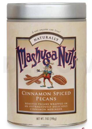 Mashuga Nuts Tin - Cinnamon Spiced Pecan