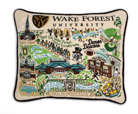 Wake Forest University Collegiate Embroidered Pillow