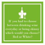 Red or White? Cocktail Napkins