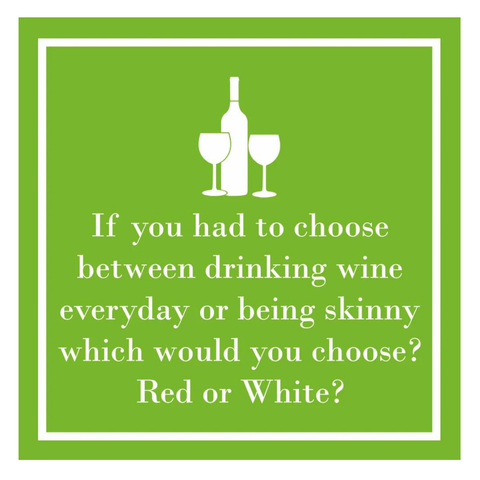 Red or White? Cocktail Napkins