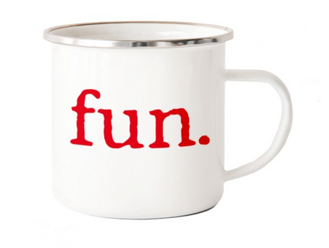 fun. Camp Mug - White/Red