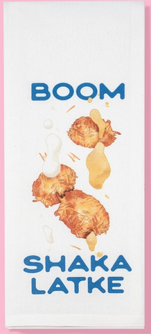 Boom Shaka Latke Tea Towel