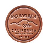 Sonoma Wine Country Leather Coaster
