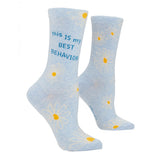 Women's Crew Socks - This IS My Best Behavior