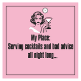 Cocktails and Bad Advice Cocktail Napkins