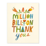 A Million Billion Thank Yous Card