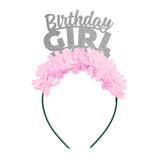 Birthday Girl Headband - Silver