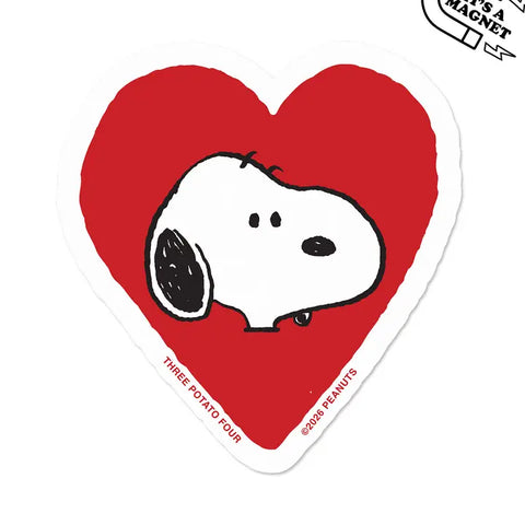 Snoopy Heart Bumper Magnet